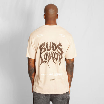Camiseta Regular Hombre Beige Buds