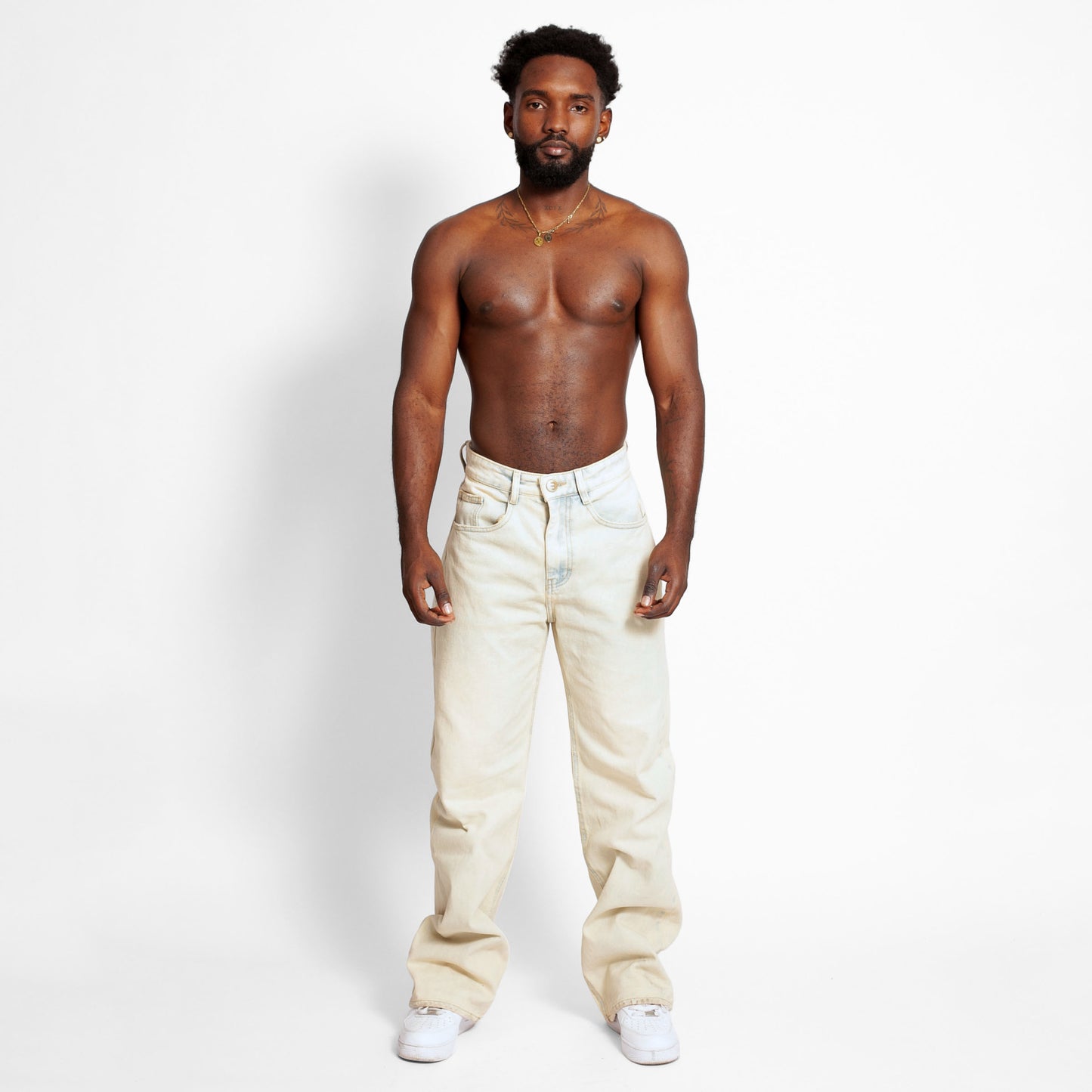 Jean Denim Flare Hombre Dirty Buds
