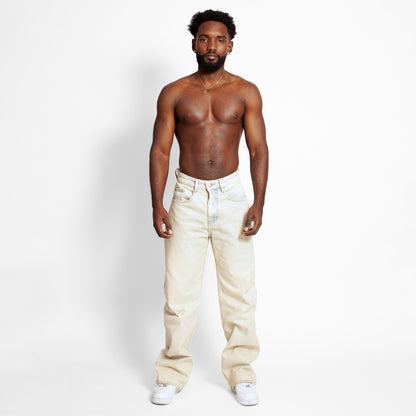 Jean Denim Flare Hombre Dirty Buds