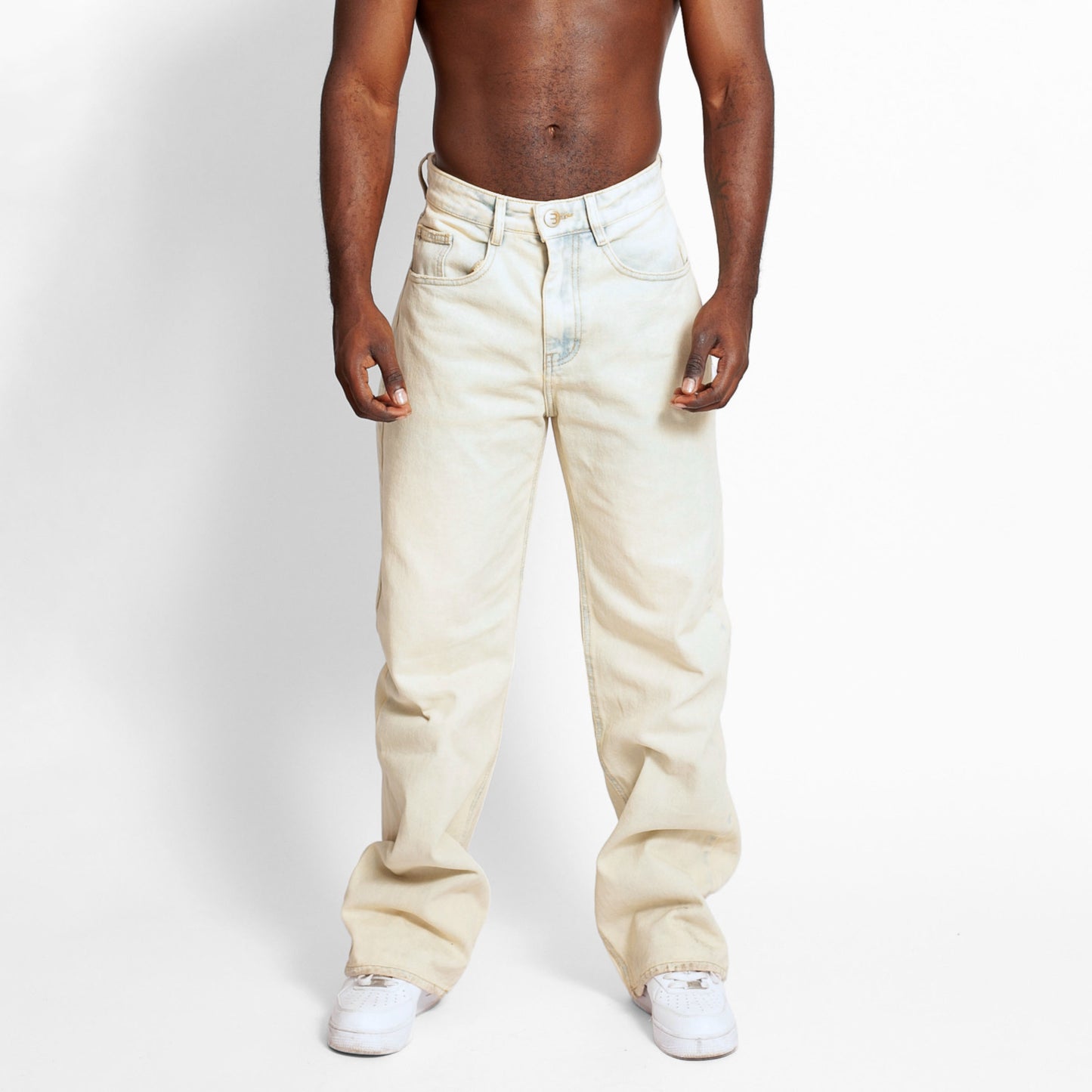 Jean Denim Flare Hombre Dirty Buds