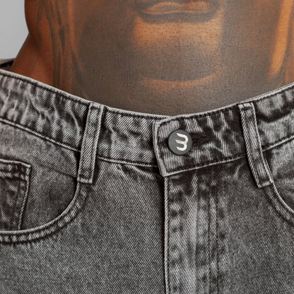 Jean Denim Baggy Hombre Gris Claro Buds