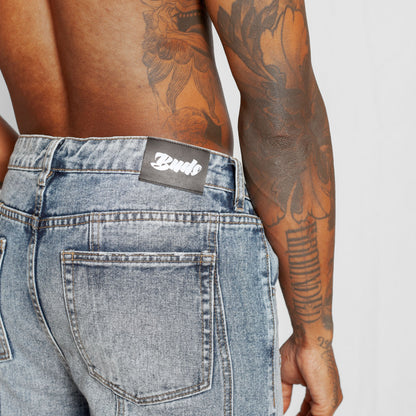 Jean Denim Flare Hombre Azul Buds