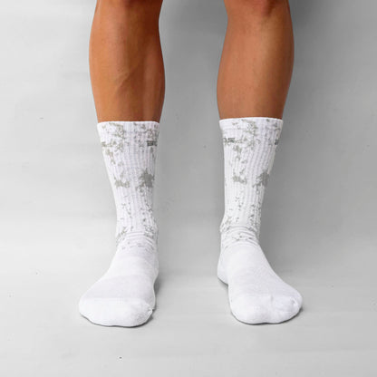 Medias Canilleras Blancas Manchas Buds
