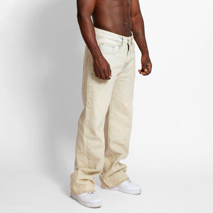 Jean Denim Flare Hombre Dirty Buds