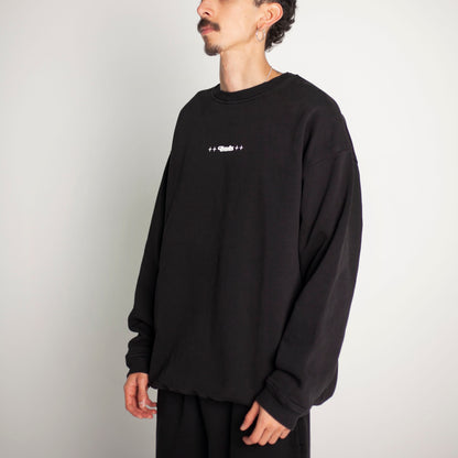 Buzo Crewneck Negro Tela Alto Gramaje 400G