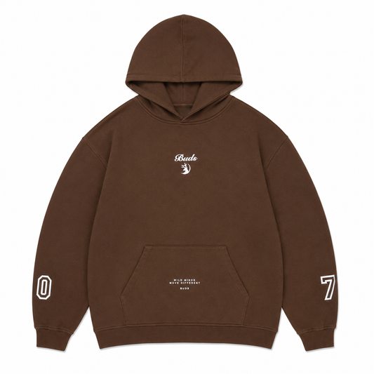 Buzo Hoodie Chocolate Tela Alto Gramaje 400G