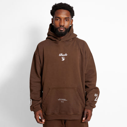Buzo Hoodie Chocolate Tela Alto Gramaje 400G