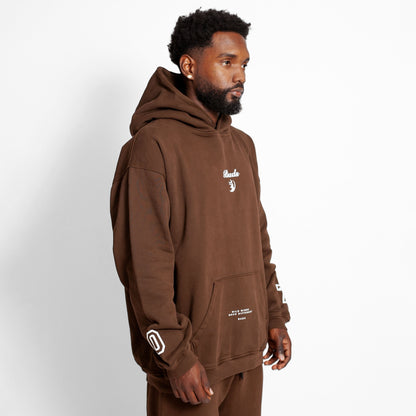 Buzo Hoodie Chocolate Tela Alto Gramaje 400G