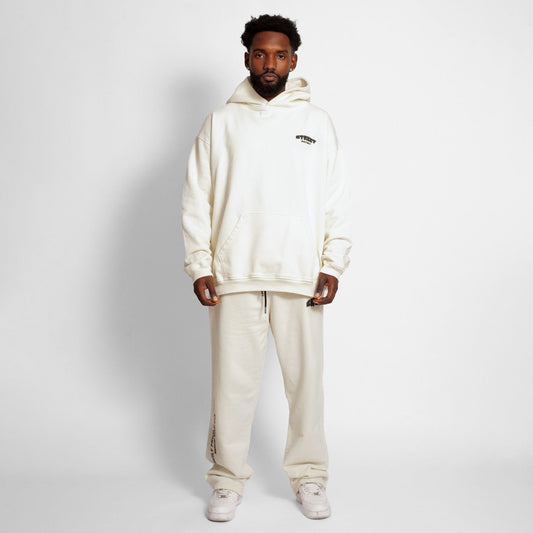 Set Buzo Hoodie y Sudadera Hueso