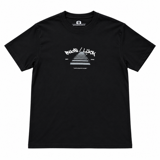 Camiseta Regular Fit Hombre Negra Buds