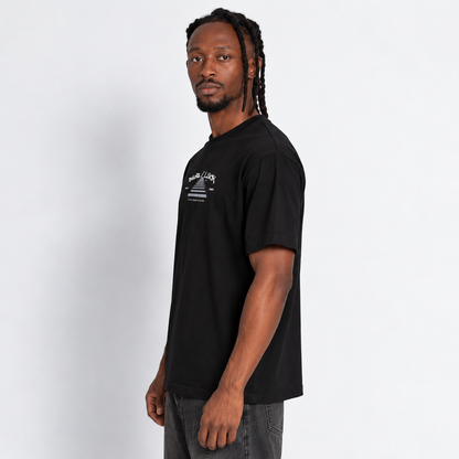 Camiseta Regular Fit Hombre Negra Buds