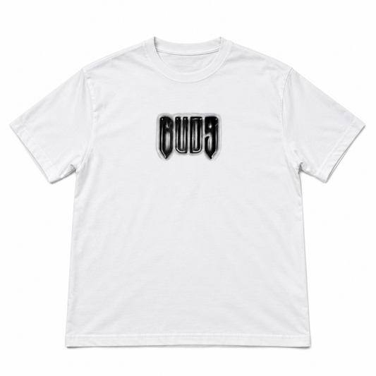Camiseta Regular Fit Hombre Blanca Buds
