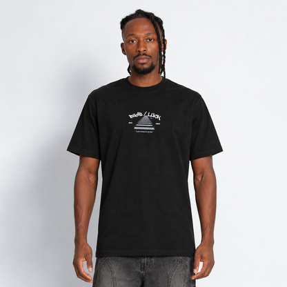 Camiseta Regular Fit Hombre Negra Buds