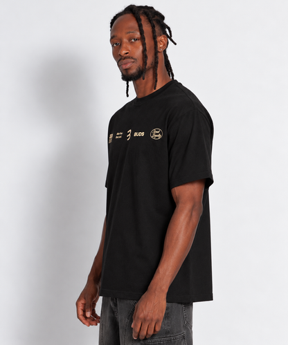 Camiseta Regular Hombre Negra Buds