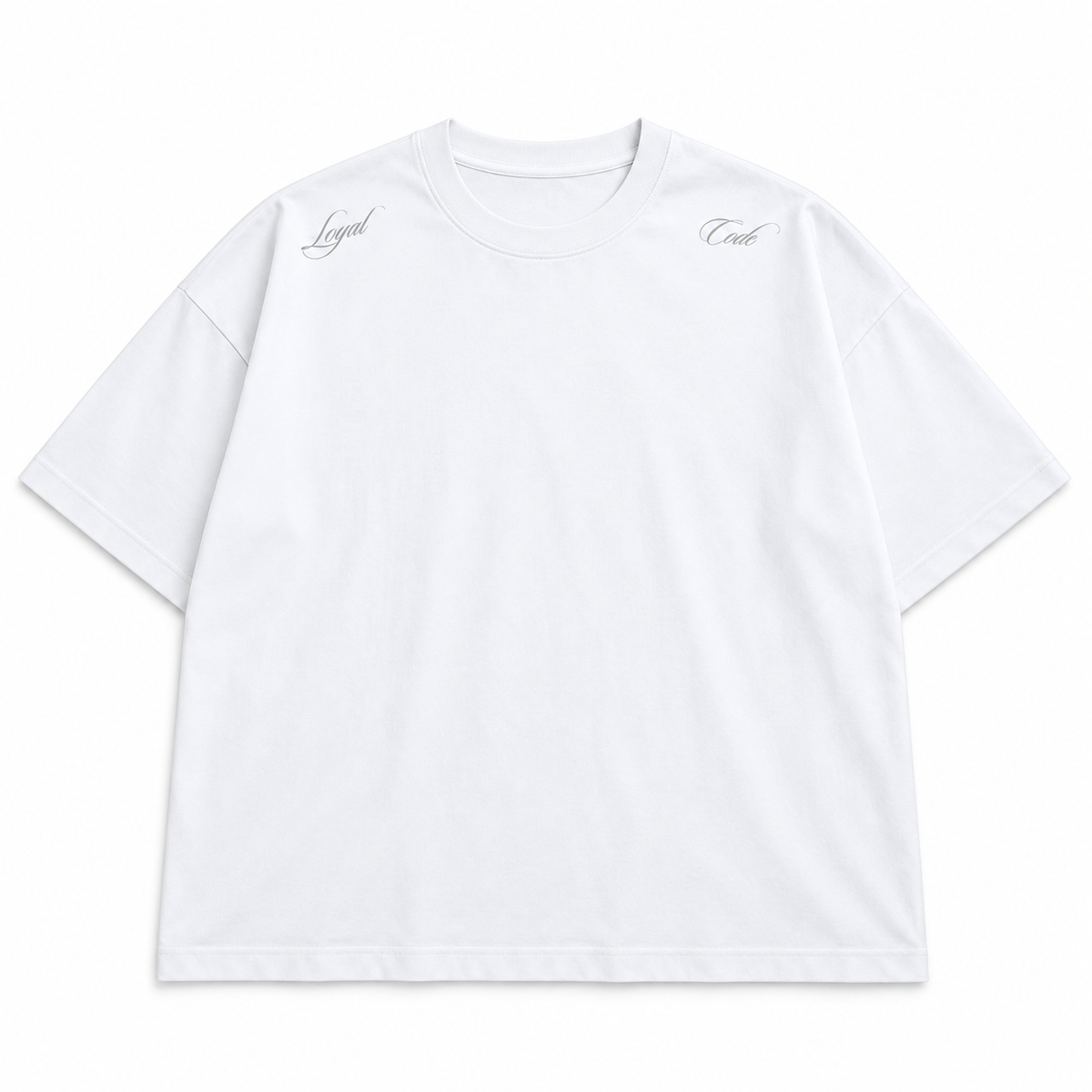 Camiseta Oversize Hombre Blanca Alto Gramaje 250G