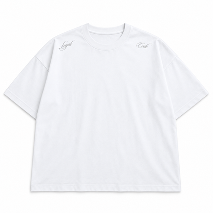 Camiseta Oversize Hombre Blanca Alto Gramaje 250G