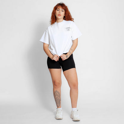 Camiseta Oversize Mujer Blanca Buds