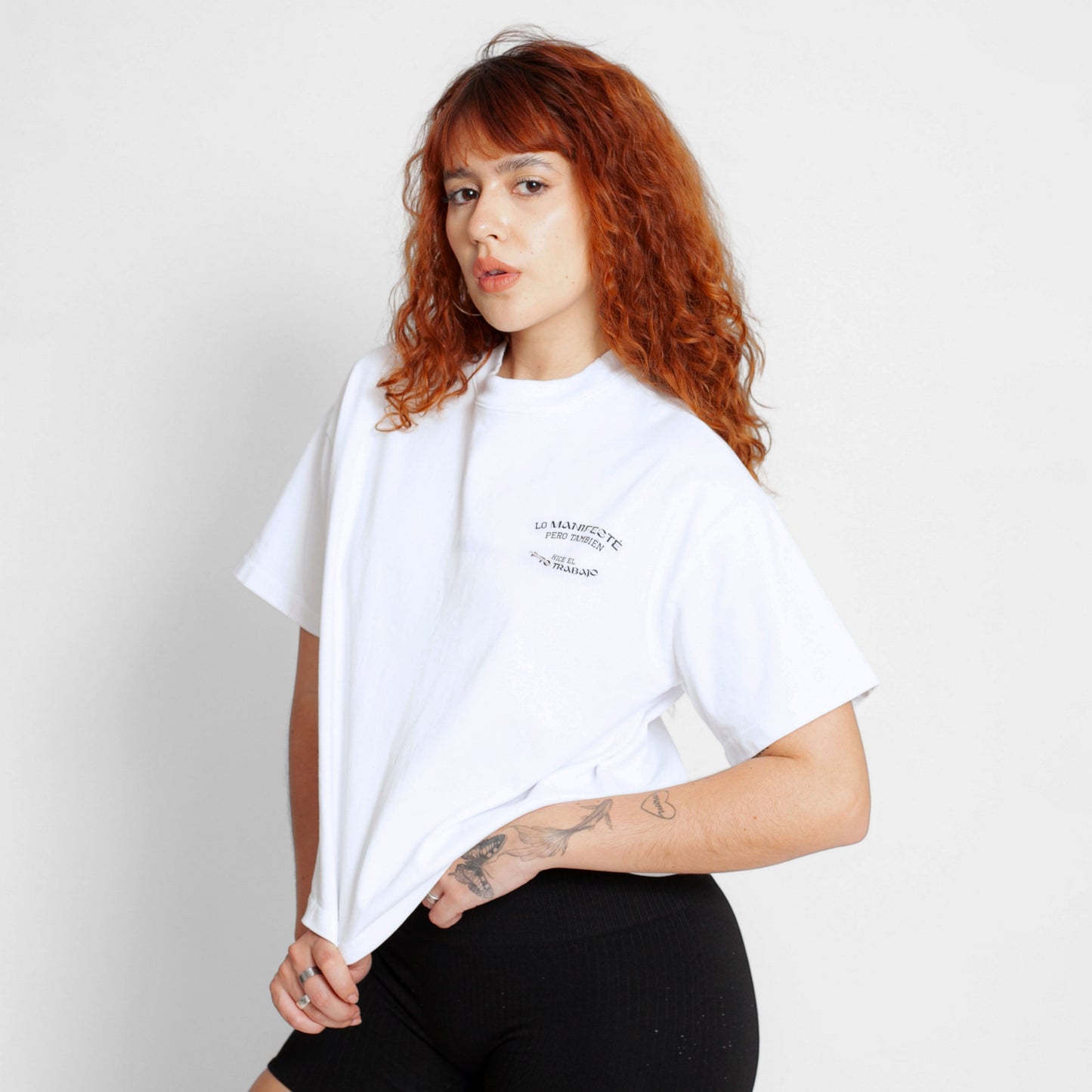 Camiseta Oversize Mujer Blanca Buds