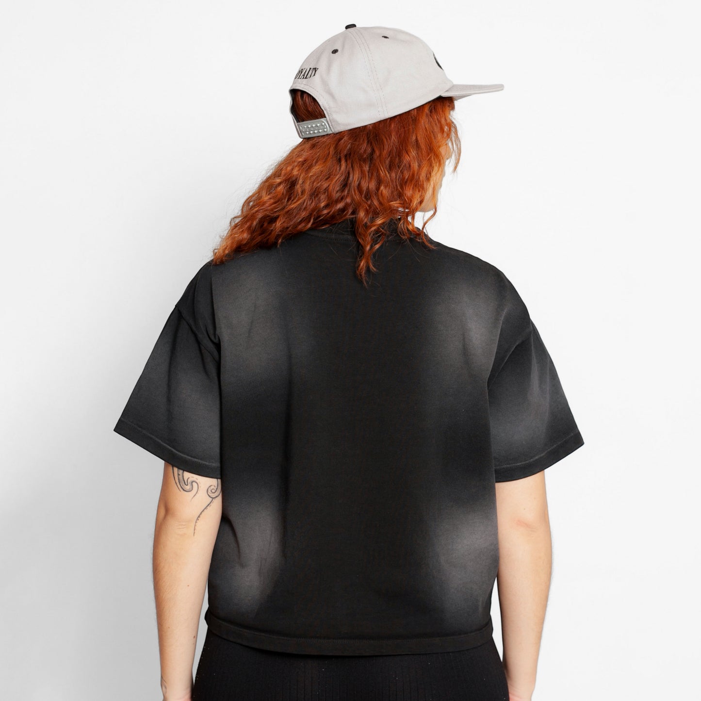 Camiseta Oversize Mujer Negra Degradé Buds