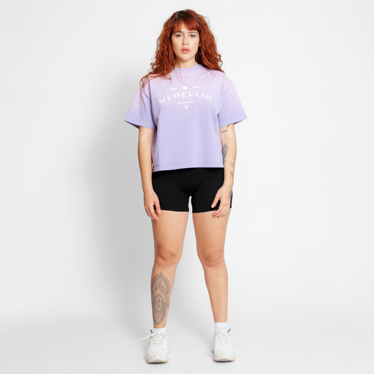Camiseta Oversize Mujer Lila Degradé Buds
