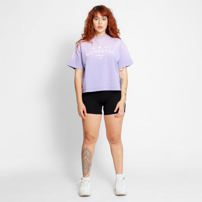 Camiseta Oversize Mujer Lila Degradé Buds