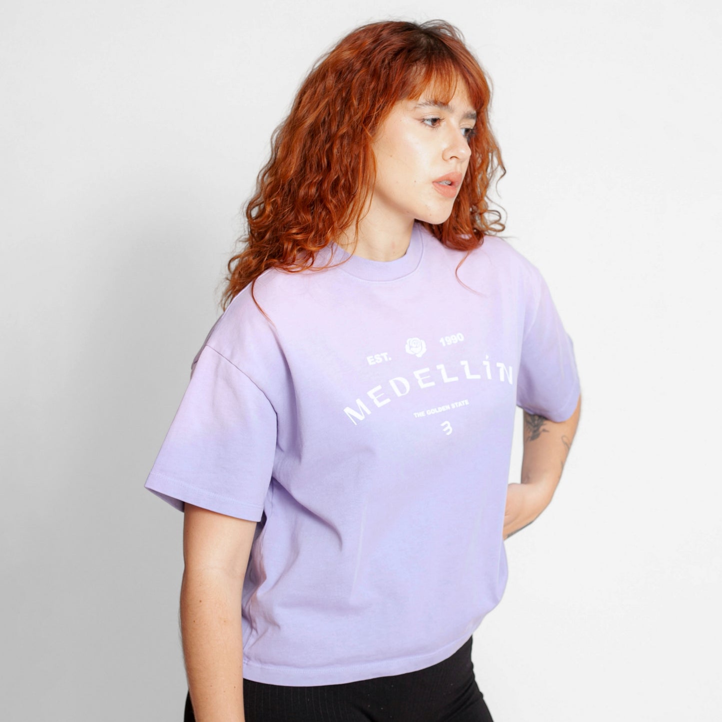 Camiseta Oversize Mujer Lila Degradé Buds