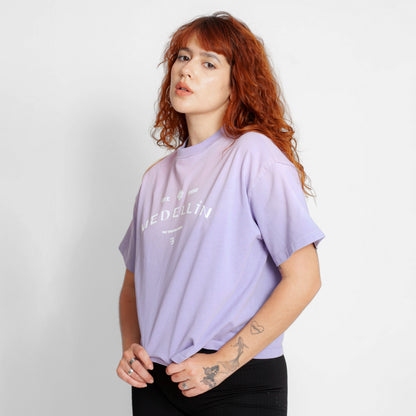 Camiseta Oversize Mujer Lila Degradé Buds