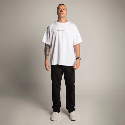 Camiseta Oversize Hombre Blanca Alto Gramaje 250G