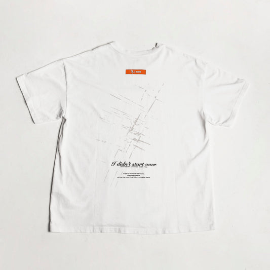 Camiseta Oversize Hombre Blanca Alto Gramaje 250G