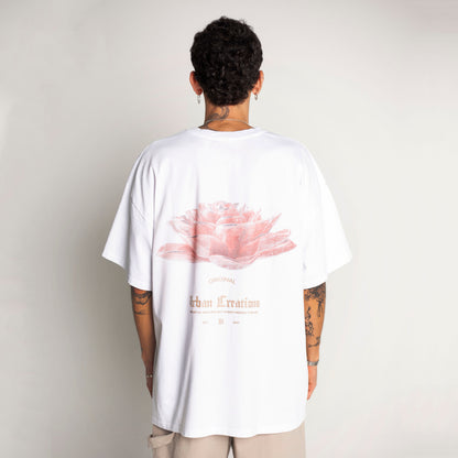 Camiseta Oversize Hombre Blanca Alto Gramaje 250G