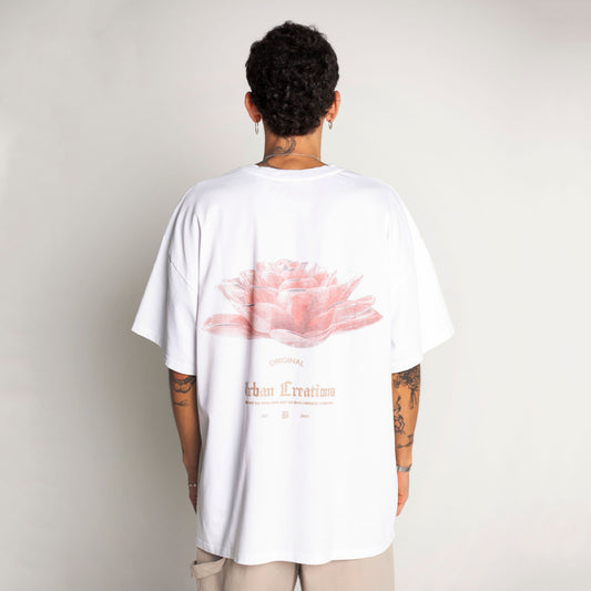 Camiseta Oversize Hombre Blanca Alto Gramaje 250G