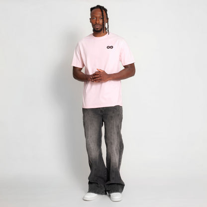 Camiseta Regular Hombre Rosada Buds