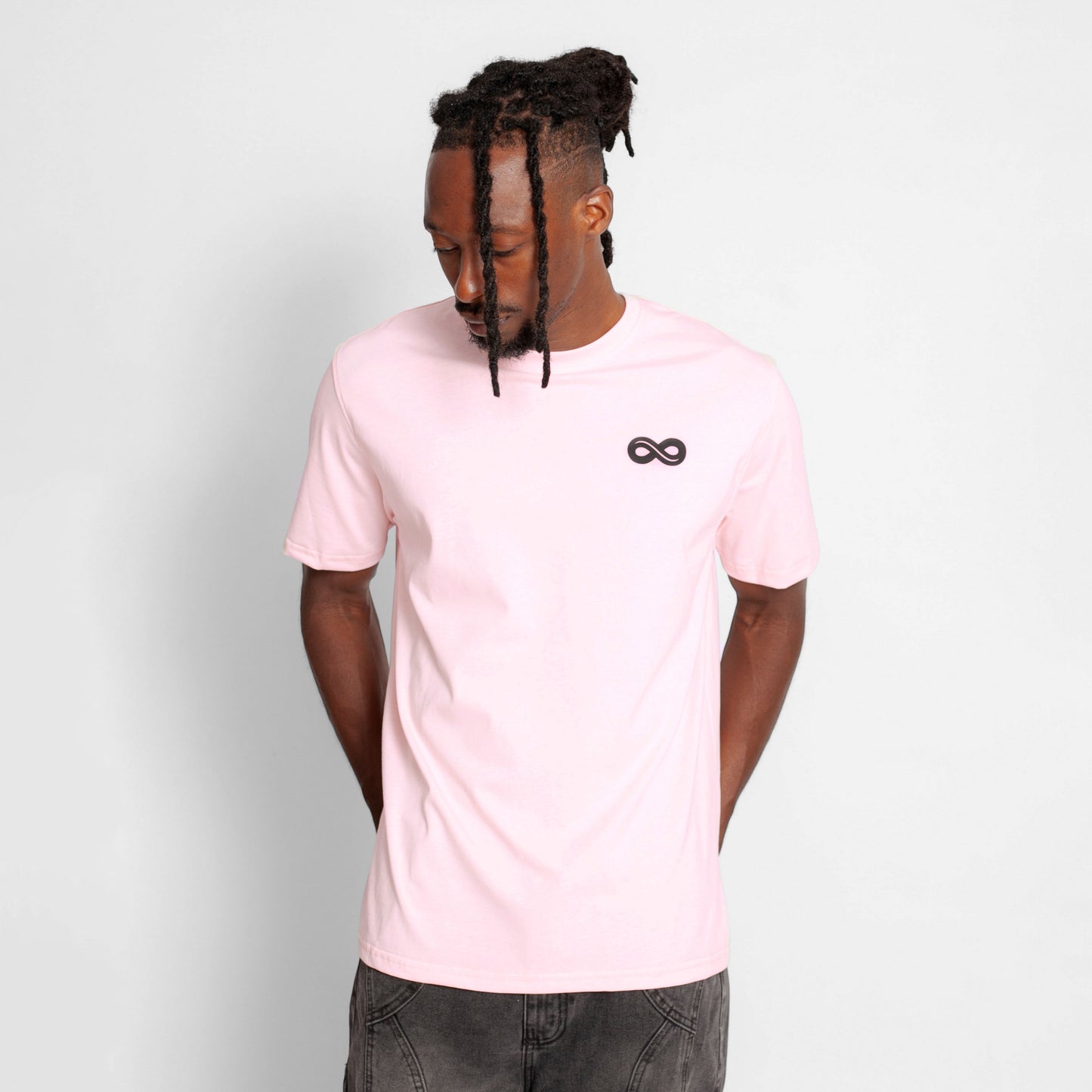 Camiseta Regular Hombre Rosada Buds