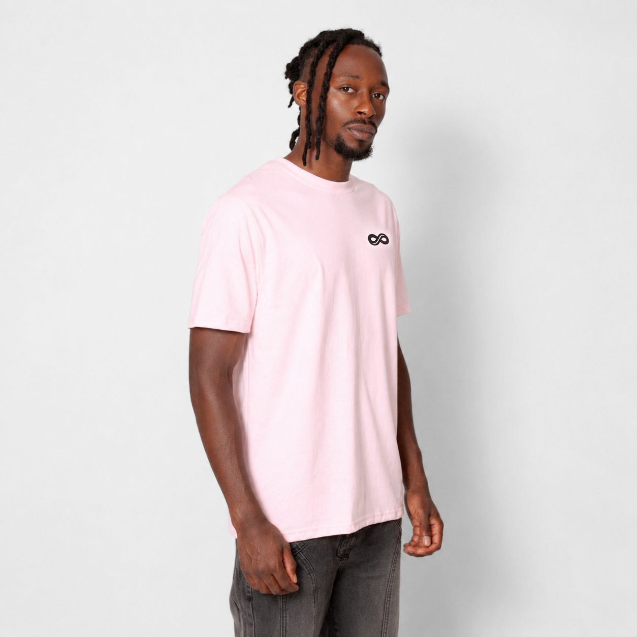 Camiseta Regular Hombre Rosada Buds