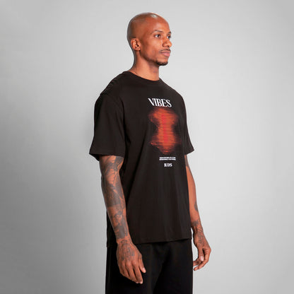 Camiseta Regular Fit Negro Buds