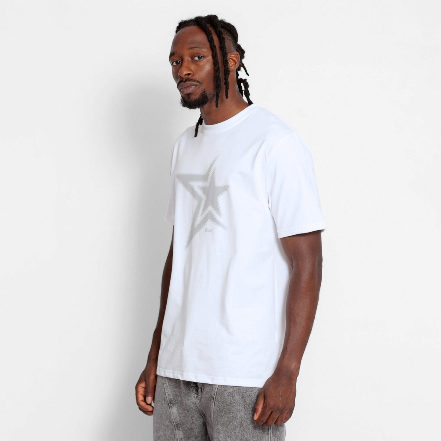 Camiseta Regular Hombre Blanca Buds