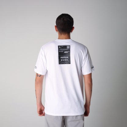 Camiseta Regular Hombre Blanca Buds