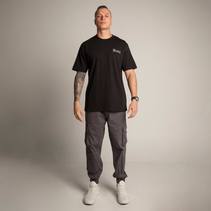 Camiseta Regular Hombre Negra Buds