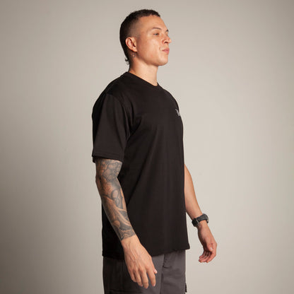 Camiseta Regular Hombre Negra Buds