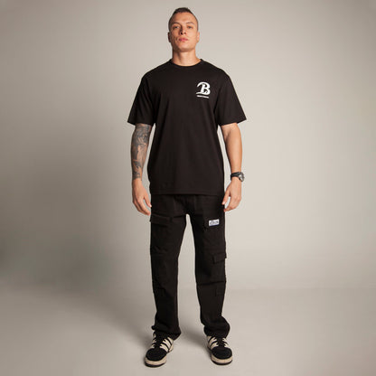 Camiseta Regular Hombre Negro Buds