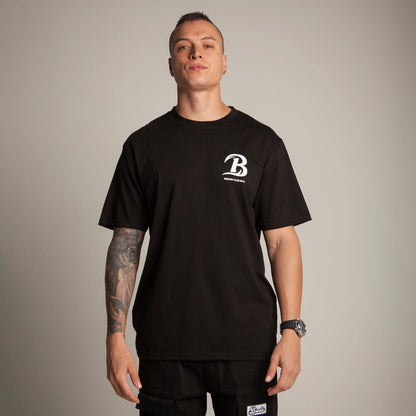 Camiseta Regular Hombre Negro Buds