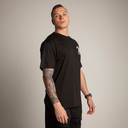 Camiseta Regular Hombre Negro Buds