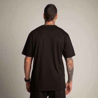 Camiseta Regular Hombre Negro Buds