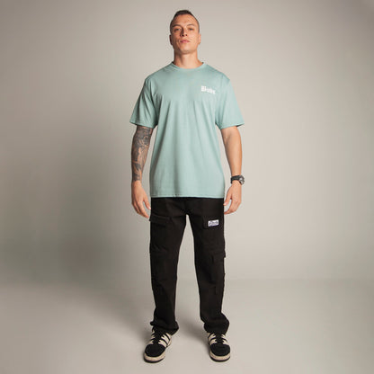 Camiseta Regular Hombre Azul Claro Buds