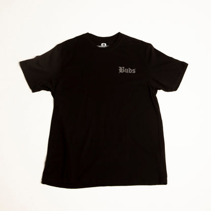 Camiseta Regular Hombre Negra Buds