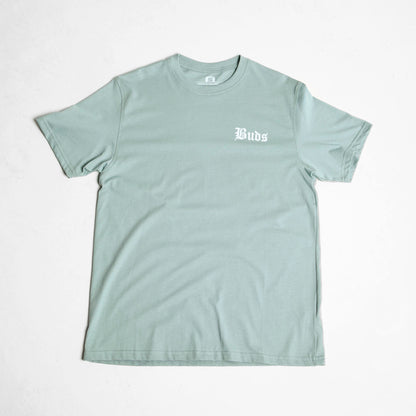 Camiseta Regular Hombre Azul Claro Buds