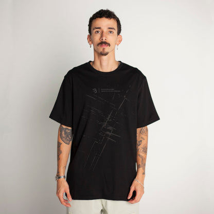 Camiseta Regular Fit Negra Buds