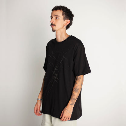 Camiseta Regular Fit Negra Buds