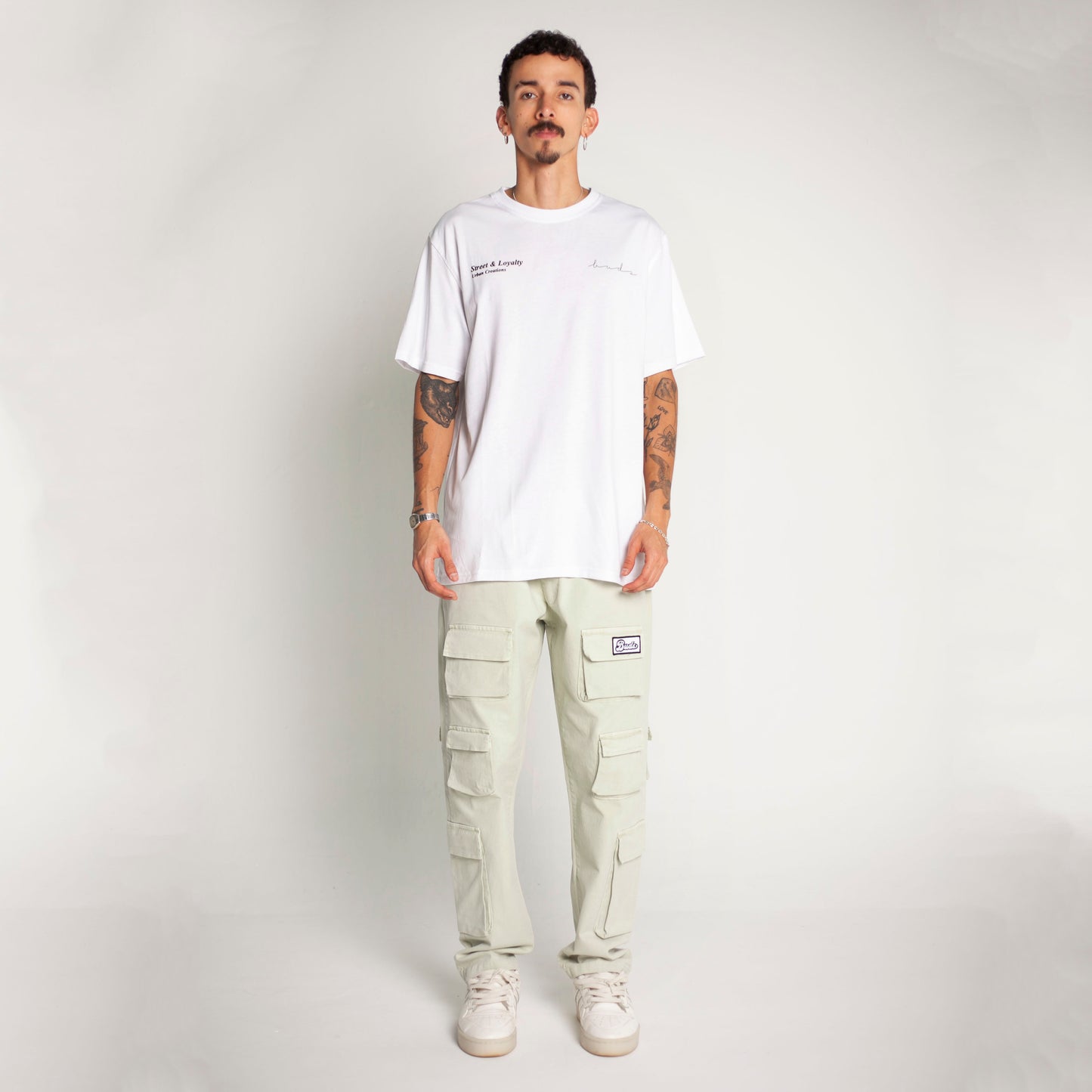 Camiseta Regular Fit Blanca Buds