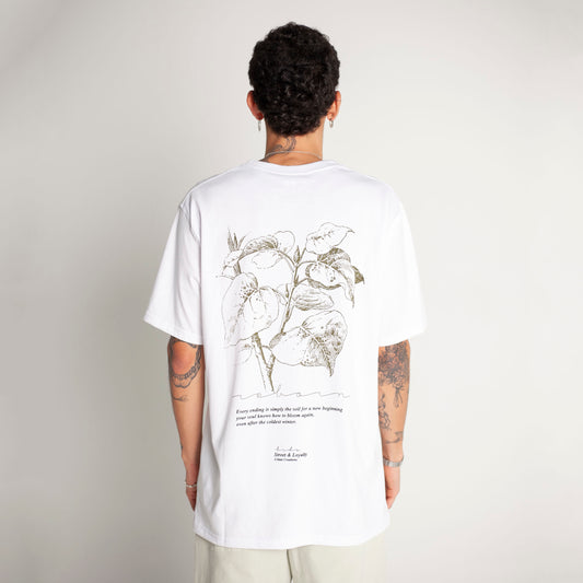 Camiseta Regular Fit Blanca Buds